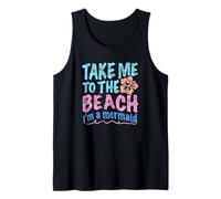 Y2K Take Me to The Beach I'm a Mermaid Retro 2000s Esthétique Débardeur