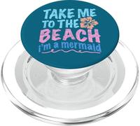 Y2K Take Me to The Beach I'm a Mermaid Retro 2000s Esthétique PopSockets PopGrip pour MagSafe