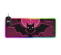 Y2k Tapis de souris de jeu Motif chauve-souris d'Halloween Rose Noir 90 x 40 cm