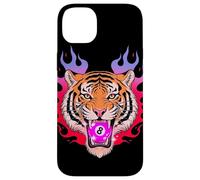 Y2K Tiger Tenant 8 balles Roses avec Flammes Coque pour iPhone 14 Plus