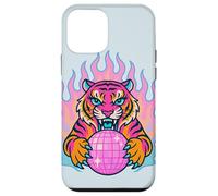 Y2K Tiger Tenant Une sphère Disco Rose Coque pour iPhone 12 Mini
