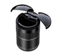 Y2O5 Cendrier de voiture intelligent à ouverture automatique avec miroir infrarouge rechargeable USB sans fumée et capteur sensible à la lumière