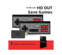 (Y2S HD 1800 Jeux) Console de jeux vidéo portable USB sans fil avec 1800 jeux intégrés pour NES Retro