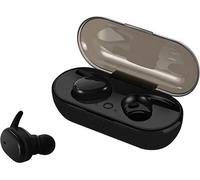 Y30 Ecouteurs intra-auriculaires sans fil, connexion Bluetooth BT5.0tactile/résistant à l'eau et à la transpiration/effet sonore stéréo/longue durée de vie de la batterie/agréable à porter, noir