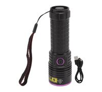 Y48 365nm Lampe De Poche Ultraviolette Rechargeable Lampe De Poche à LumièRe Noire Pour Le Durcissement De La RéSine VéRification De La Monnaie Recherche D'urine D'animal De Compagnie De Scorpion