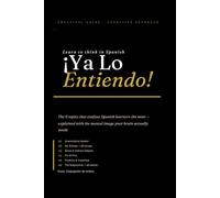 ¡Ya Lo Entiendo!: Spanish Grammar Guide for English Speakers: Master the 6 Topics That Confuse Every Student of Spanish (Levels A2-C1)