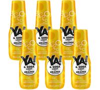 YA!&SODA Sirop Orange Light 500ml, concentré, 6 pièces, kit boisson