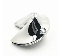 Ya.x Cadeau de demande en mariage, cadeau de demoiselle d'honneur, cadeau pour l'hôtesse, cadeau de bureau, décoration de restaurant, cookie porte-bonheur personnalisé en métal argenté (7 cm)
