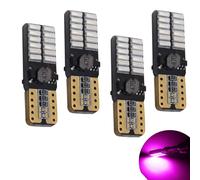YaaGoo Ampoule LED Voiture W5W Anti Erreur Éclairage extérieur puissant et sans erreurs Ampoule T10 LED de qualité supérieure pour une visibilité optimale(violet,4pcs)