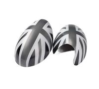 YaaGoo Caches de rétroviseurs en ABS pour MINI Cooper R50 R52 R53 (2001-2006), Coques latérales décoratives, Conduite à gauche(Gris)