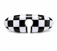 YaaGoo Coque de rétroviseur intérieur en PVC pour Mini Cooper R55 R56 R57 R60 R61 2007-2013 (damier)