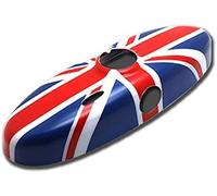 YaaGoo Coque de rétroviseur intérieur pour Mini Cooper R50 R52 R53 R55 R56 R57 R58 R59 R60 R61(2004-2013, Union Jack)