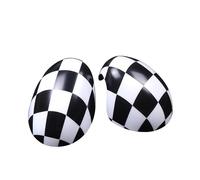 YaaGoo Coques de rétroviseurs latéraux YaaGoo pour MINI Cooper R55 R56 R57 R58 R59 R60 R61 2007-2013, Pour rétroviseurs rabattables manuellement(Motif Damier)