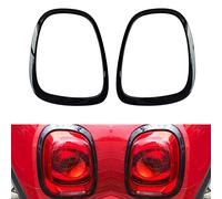 YaaGoo pour Mini Cooper F55 F56 Anneau de garniture de décoration de phare (noir, 2x pour phare arrière)