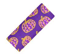 Yaamat imprimé citrouille léopard violet épais 1 mm antidérapant pour femme, avec sac de transport pour tapette para ejercicio 180,3 x 66 cm