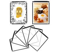 YAANBUNB 6 Pcs Porte Menu A4 Porte Menu Restaurant Protege Menu Transparent Porte Menu Table en PVC Porte Carte Restaurant Protege Menu Restaurant Présentoir Menu Table pour Menu Restaurant Bar Café