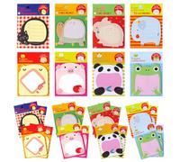 YAANBUNB Lot de 32 Notes Autocollantes Animaux, Notes Autocollantes Amusantes et Colorées, Bloc-Notes Animaux, 640 Feuilles, pour Le Bureau, l'École et Les Cadeaux