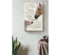 YAASIMOULE À ma fille, n'oublie jamais que la vie est dure. Affiche sur toile, décoration murale, cadeau pour petite fille, bébé, joueuse de basket-ball, club, idée déco encadrée.