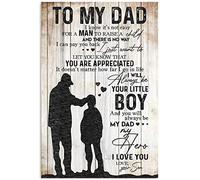 YAASIMOULE Affiche à mon père aime ton fils. Je sais que ce n'est pas facile pour un homme d'élever enfant. Le meilleur de son fils décoration murale