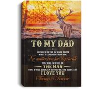 YAASIMOULE Affiche à mon père : une grande partie de moi est faite ce que j'ai appris toi papa chasseur décoration murale