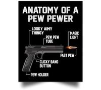 YAASIMOULE Affiche Anatomie d'un banc d'église décoration murale