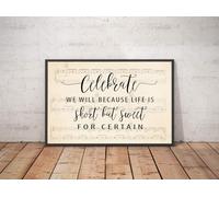 YAASIMOULE Affiche avec paroles de la chanson Two Step paysage décoration murale