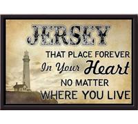 YAASIMOULE Affiche encadrée sur toile mate Jersey That Place Forever In Your Heart
