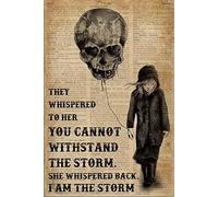 YAASIMOULE Affiche « Ils lui ont murmuré que tu ne pouvais pas résister à la tempête » elle a Je suis décoration murale