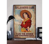 YAASIMOULE Affiche Ils lui ont murmuré Tu ne peux pas résister à la tempête Je suis Elle a en retour Cowgirl