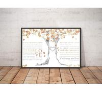 YAASIMOULE Affiche « It's Your Love Song » avec paroles paysages décoration murale et d'intérieur