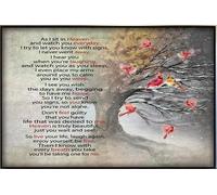 YAASIMOULE Affiche « Le paradis des oiseaux cardinaux pendant que je vous observe chaque jour »