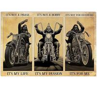 YAASIMOULE Affiche Moto Ce n'est pas une phase C'est ma vie passion pour moi Paysage