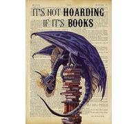 YAASIMOULE Affiche murale décoration d'intérieur bibliothèque de livres Dragon ce n'est pas la thésaurisation si sont des
