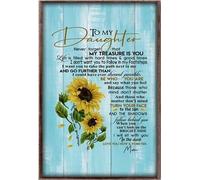 YAASIMOULE Affiche Tournesol à ma fille : N'oublie jamais que tu es mon trésor
