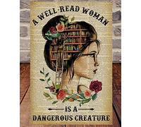 YAASIMOULE Affiche « Une femme cultivée est une créature dangereuse » décoration murale
