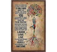 YAASIMOULE Aujourd'hui est un bon jour pour faire du yoga, rire, aimer, vivre. Namaste Yogi Poster