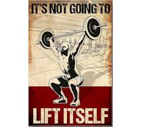 YAASIMOULE « Ça ne va pas se soulever tout seul » - Affiche sur toile encadrée - Idée cadeau