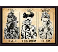 YAASIMOULE Ce n'est pas une passade, un loisir pour tout le monde. Ma passion de vie. Une affiche photo encadrée sur toile mate.