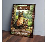 YAASIMOULE C'est nous, notre vie, notre histoire, notre maison, bergers allemands, impressions sur toile