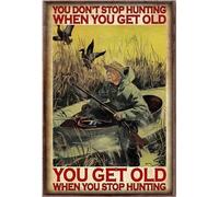 YAASIMOULE Chasse au canard : on ne vieillit pas quand on arrête de chasser (affiche)