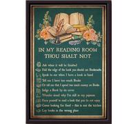 YAASIMOULE Dans ma salle de lecture, tu ne demanderas pas quand ce sera terminé. Affiche de fleurs encadrée sur toile mate.