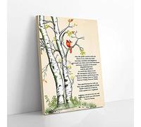 YAASIMOULE Dans mon cœur, tu resteras toujours jeune, arbre, cardinal, amour, impressions sur toile, art mural