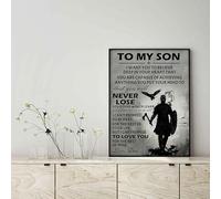 YAASIMOULE Décoration murale, Décoration d'intérieur, Décoration de chambre À mon fils, je veux que tu croies que tu ne perdras jamais, que tu gagnes ou que tu apprends à aimer papa