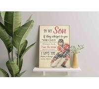 YAASIMOULE Décoration murale, Décoration d'intérieur, Décoration de chambre À mon fils s'ils te murmurent je t'aime pour toujours et à jamais J'aime maman