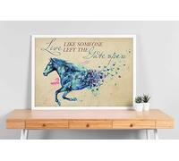YAASIMOULE Décoration murale, Décoration d'intérieur, Décoration de chambre Cheval Vivre comme si quelqu'un avait laissé la porte ouverte