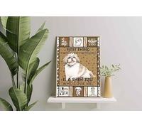 YAASIMOULE Décoration murale, Décoration d'intérieur, Décoration de chambre La première chose que je vois chaque matin est un Shih Tzu qui m'aime