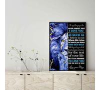 YAASIMOULE Décoration murale, Décoration d'intérieur, Décoration de chambre Loup Maman à mon fils incroyable N'oublie jamais que je t'aime