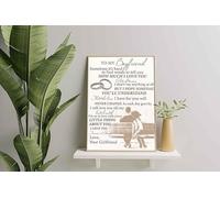 YAASIMOULE Décoration murale, Décoration d'intérieur, Décoration de chambre pour petit ami J'espère que l'amour que je t'ai ne changera jamais, je t'aimerai jusqu'à mon dernier souffle