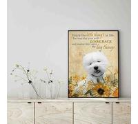 YAASIMOULE Décoration murale, Décoration d'intérieur, Décoration de chambre Profitez des petites choses de la vie, elles étaient les grandes choses Westie Dog