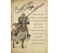 YAASIMOULE Décoration murale d'intérieur de chambre Chevalier Templier Soyez sans peur Guerriers